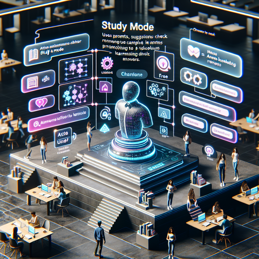 "OpenAI introduit un nouveau mode d'étude interactif pour ChatGPT : Une révolution pour l'apprentissage !"