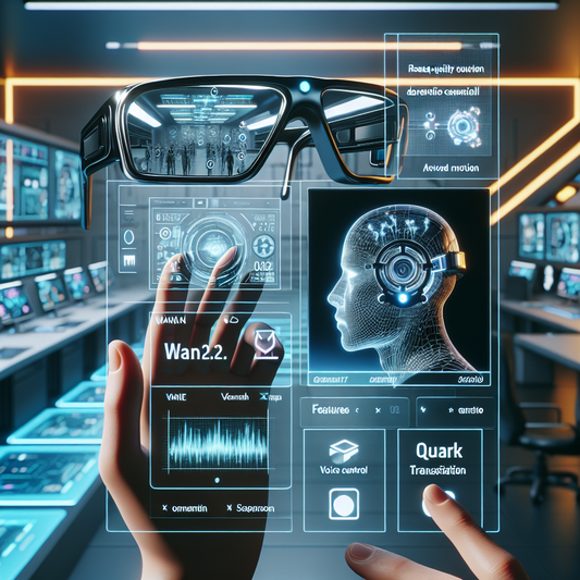 "Alibaba lance Wan2.2, un modèle vidéo open-source révolutionnaire, et des lunettes de réalité augmentée avec contrôle vocal et traduction en temps réel"