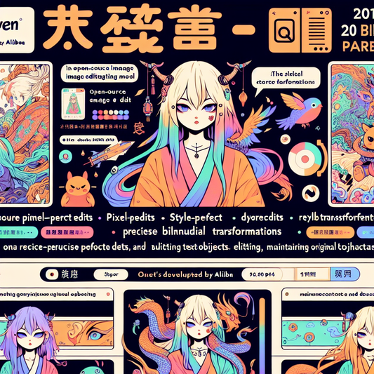 "Alibaba révolutionne l'édition d'image avec Qwen-Image-Edit, un modèle open-source de 20B paramètres"