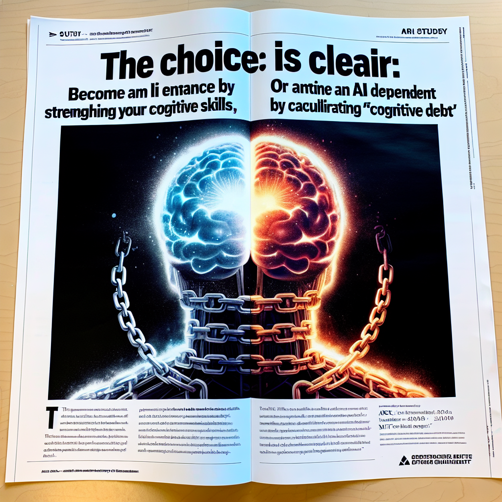 "IA : Multiplicateur d'intelligence ou créateur de dette cognitive ? Le verdict du MIT!"