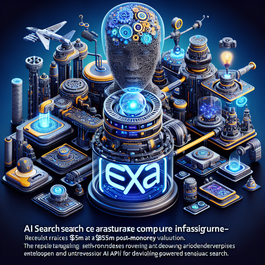 "Exa, entreprise d'infrastructure de recherche IA, lève 85M$ et atteint une valorisation post-financement de 700M$"