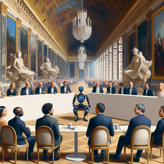 "Compétition d'IA au Château de Versailles: Quatre experts technologiques se confient sur BFM Business!"