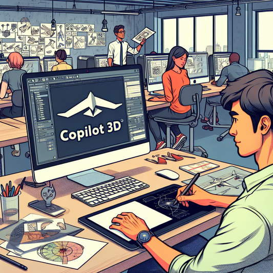 "Microsoft Copilot 3D : Transformez vos images 2D en modèles 3D GLB ! Game-design, applis, impression 3D..."