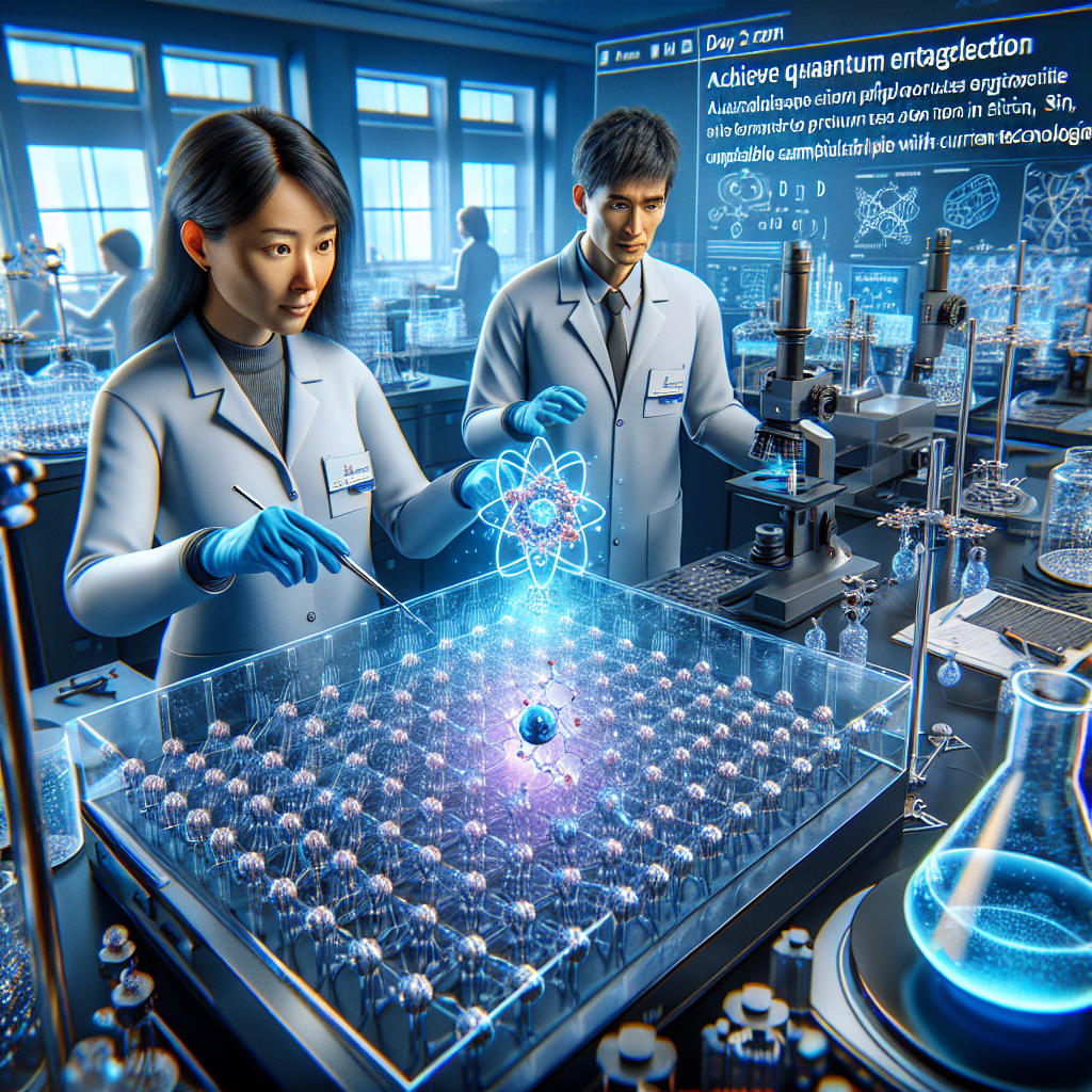 "Avancée historique en informatique quantique : des atomes de phosphore intriqués dans le silicium par des Australiens !"