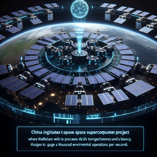 "La Chine repousse les limites de l'IA spatiale : 12 satellites pour un superordinateur en orbite ultra-puissant"