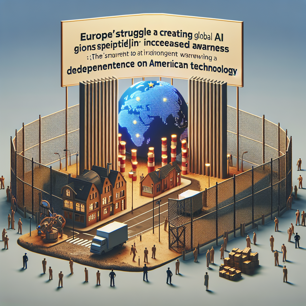 "L'Europe et le Défi de l'IA: Comment surmonter la dépendance et créer des géants mondiaux?"