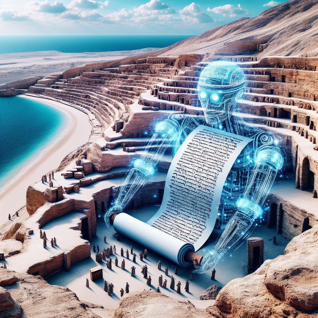 "Révolution dans l'archéologie : L'IA pourrait redéfinir l'âge des Manuscrits de la Mer Morte!"
