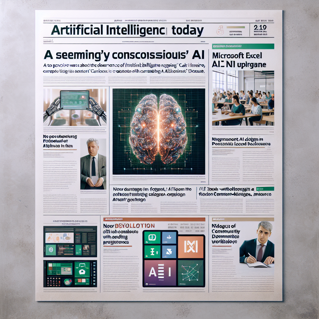 "Aujourd'hui en IA: Microsoft alerte sur l'IA 'apparemment consciente', Bill Gates soutient le défi de l'IA pour Alzheimer et plus encore!"