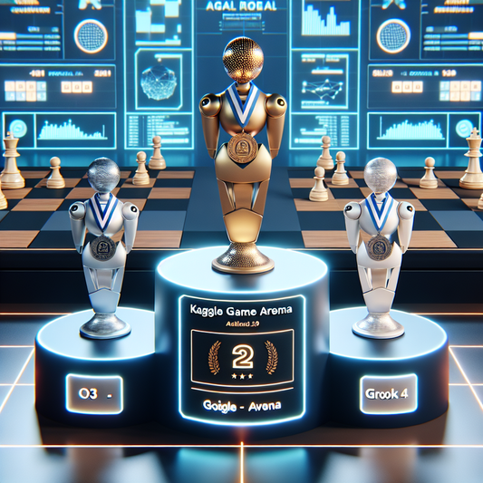 "OpenAI o3 remporte l'or au tournoi d'échecs de Google, la Grok 4 décroche l'argent et Gemini 2.5 Pro s'empare du bronze !"