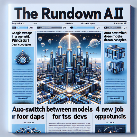 "Google vole à la rescousse d'OpenAI, K2 de Moonshot AI devient leader open-source, n8n inédit auto-switch entre modèles: Tout sur l'actualité fulgurante de l'IA aujourd'hui !"