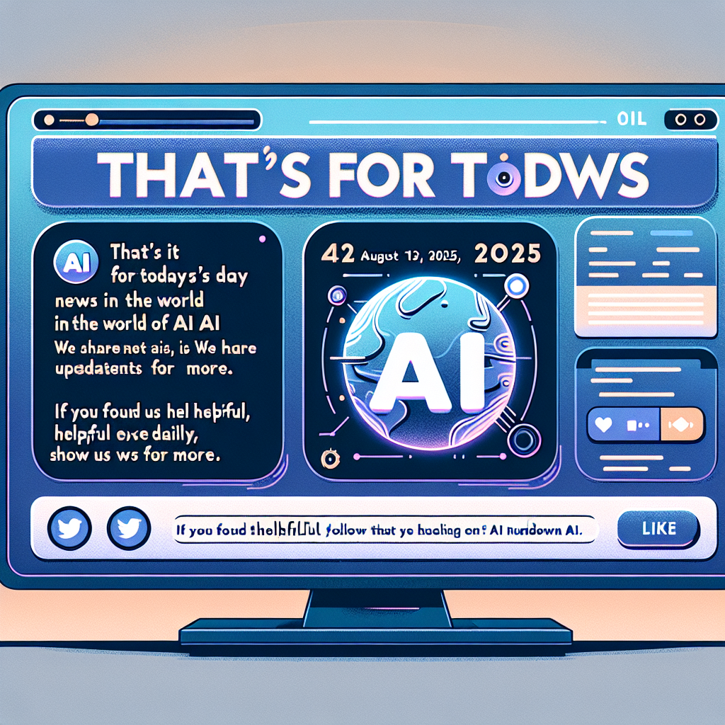 "Restez à la page sur les actualités de l'IA avec nous : Suivez @TheRundownAI pour plus!"