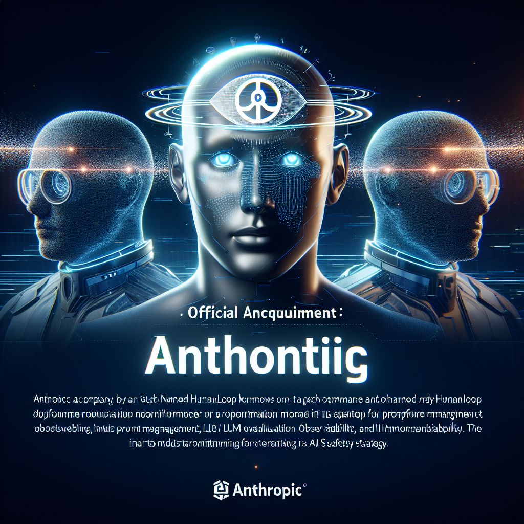 "Anthropic acquiert les co-fondateurs de Humanloop pour renforcer sa stratégie de sécurité IA"