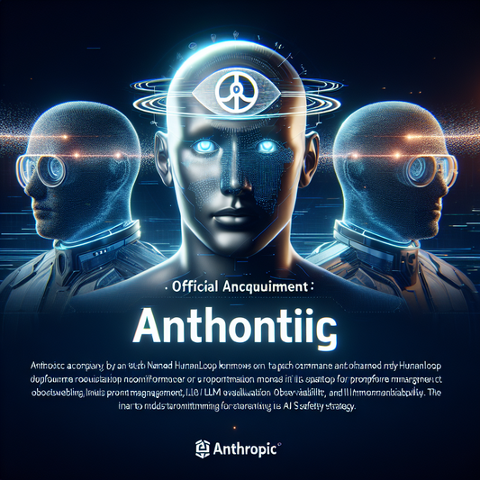 "Anthropic acquiert les co-fondateurs de Humanloop pour renforcer sa stratégie de sécurité IA"