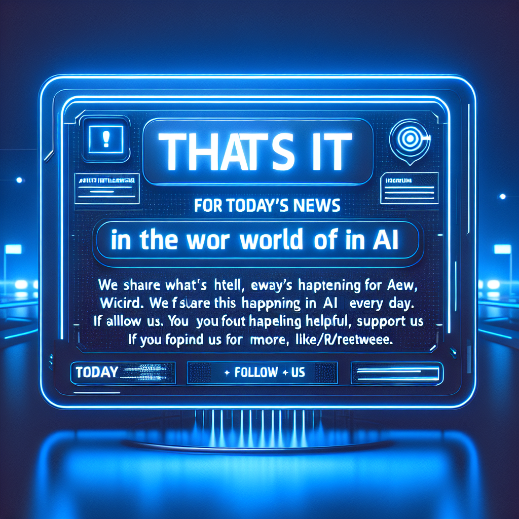 "Suivez l'actualité de l'IA avec nous chaque jour : @TheRundownAI. Soutenez-nous en aimant et partageant nos publications!"