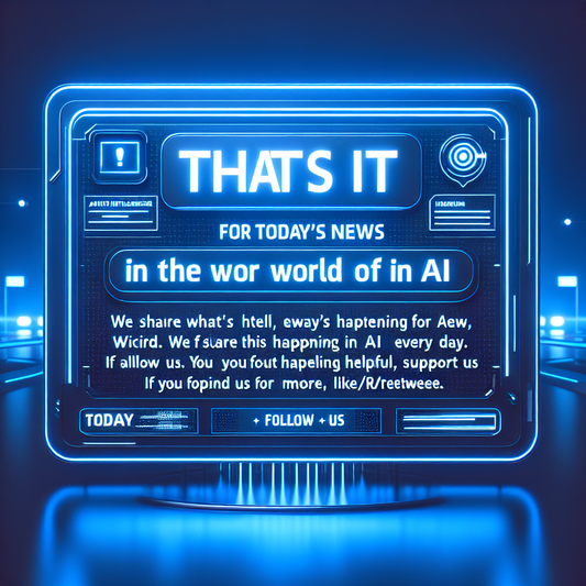 "Suivez l'actualité de l'IA avec nous chaque jour : @TheRundownAI. Soutenez-nous en aimant et partageant nos publications!"