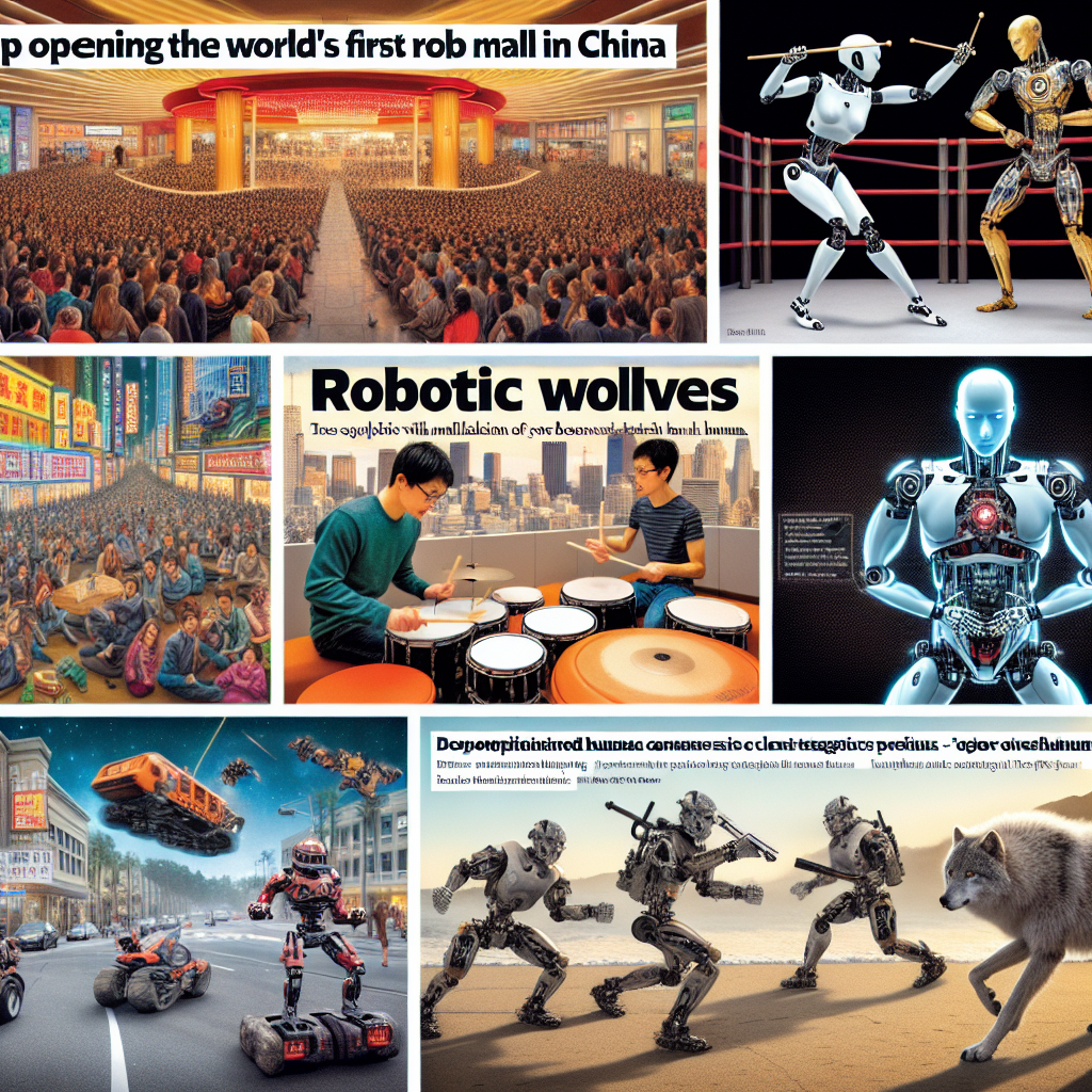 "Préparez-vous à une Révolution Robotique : Le Premier Centre Commercial de Robots, les Combats de Robots et bien plus encore !"