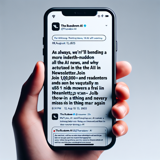 "Rejoignez plus d'un million de lecteurs pour ne plus jamais manquer une actualité IA, gratuitement!"