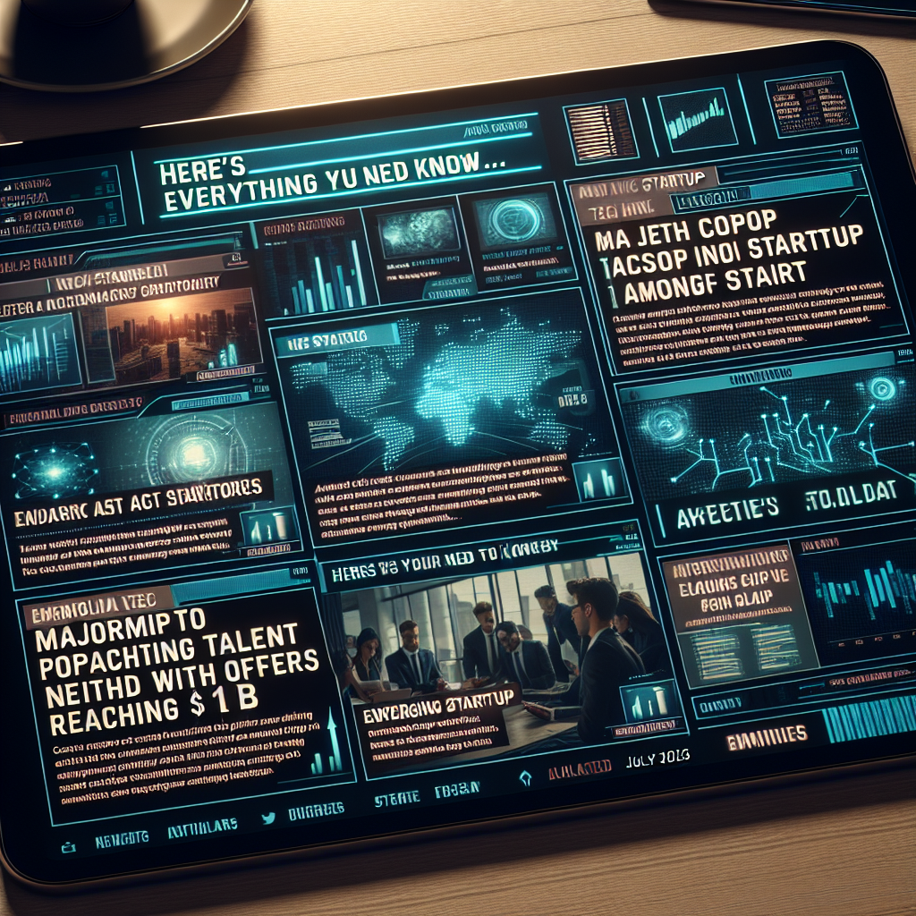 "Meta offre 1 milliard de dollars pour débaucher chez la startup de Mira Murati : tous les détails sur cette manœuvre audacieuse !"