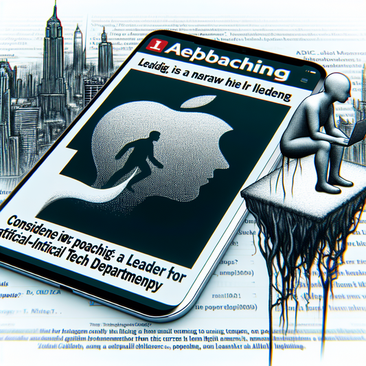 "Apple en chasse d'un nouvel as de l'IA suite aux faux pas de Siri : Le changement de direction pointe vers Meta"