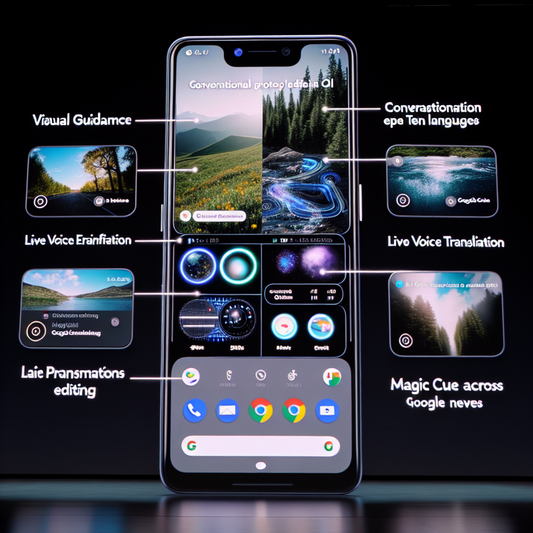 "Découvrez le nouveau Pixel 10 de Google : plus de 20 fonctionnalités IA dont traduction vocale en direct et édition photo conversationnelle !"