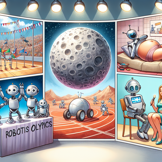 "Frissons et sensations fortes aux Olympiades de Robotique en Chine : Découvrez le 'Robot de Grossesse' et le Robot Sphérique Lunaire d'Apple !"