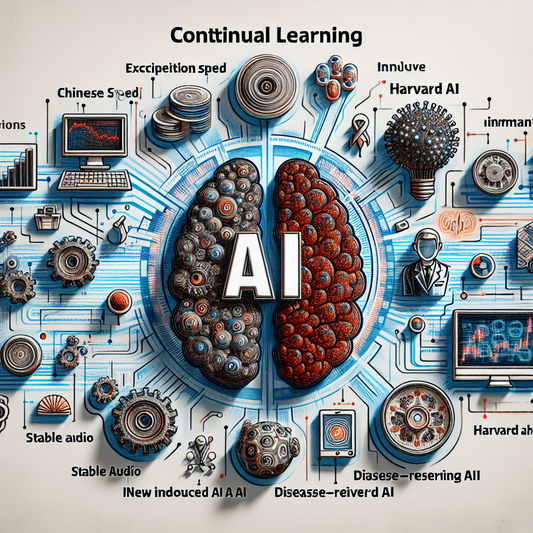 "Apprenez en continu avec l'IA selon Hassabis, la Chine booste la vitesse de l'IA avec ses puces, créez des sons avec Stable Audio, Harvard inverse les maladies cellulaire grâce à l'IA : découvrez les nouvelles avancées de l'IA!"