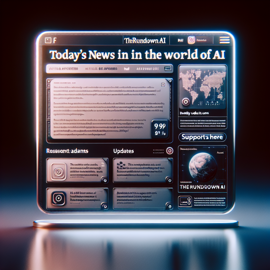 "Retrouvez chaque jour les dernières actualités de l'IA avec @TheRundownAI - Soutenez-nous avec un like/retweet !"