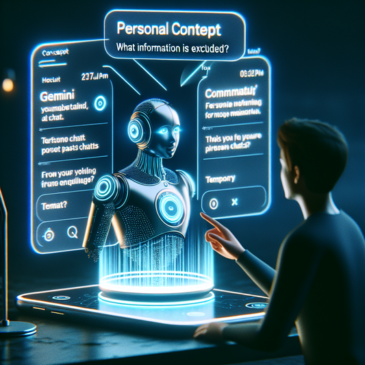 "Google lance 'Personal Context' pour Gemini : un assistant personnalisé basé sur la mémoire des discussions"