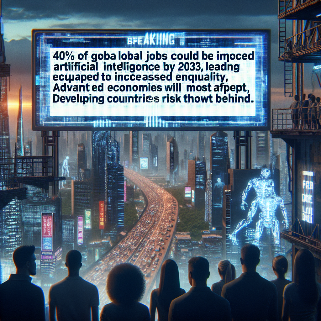 "Alerte ONU: 40% des emplois globaux menacés par l'IA d'ici 2033 - Economies avancées en première ligne!"