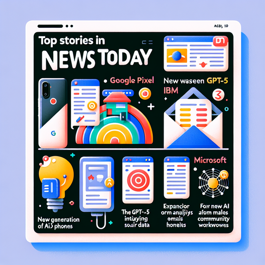 "Google mise gros sur l'IA avec sa nouvelle gamme Pixel, nASA et IBM lancent une IA pour décoder le soleil : les actualités AI du jour"