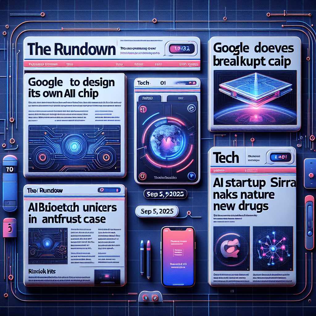 "OpenAI conçoit son propre processeur, Google évite la scission: les grandes nouvelles tech du jour!"