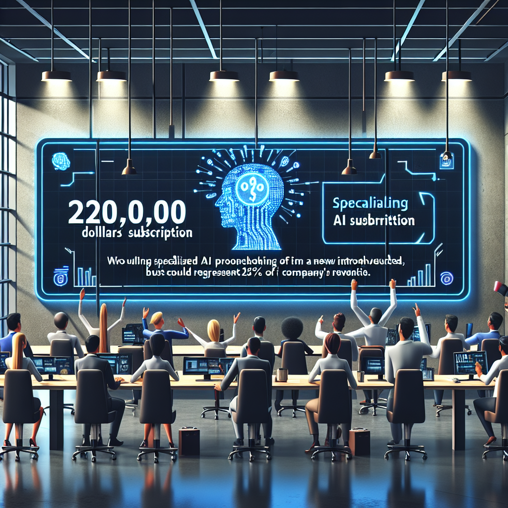 "OpenAI révolutionne le champ de l'IA : Nouveaux abonnements à 20 000$/mois pour des outils destinés aux chercheurs et développeurs!"