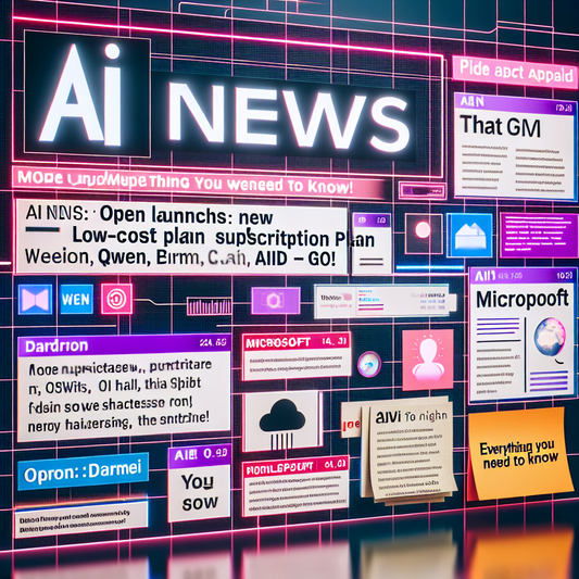 "OpenAI présente ChatGPT Go : Tout ce que vous devez savoir sur ce nouveau forfait abordable !"