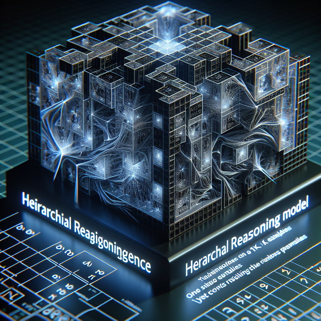 "Sapient Intelligence révolutionne l'IA avec un modèle de raisonnement hiérarchique formé sur seulement 1 000 exemples!"