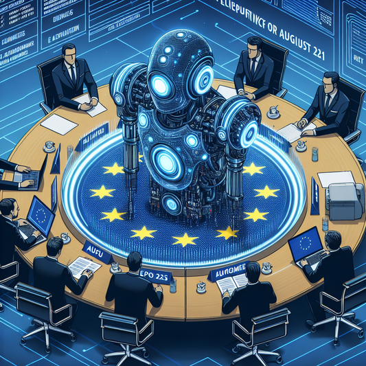 "IA Act de l'UE : Aucun report, les géants de la tech devront s'adapter d'ici août 2025 !"