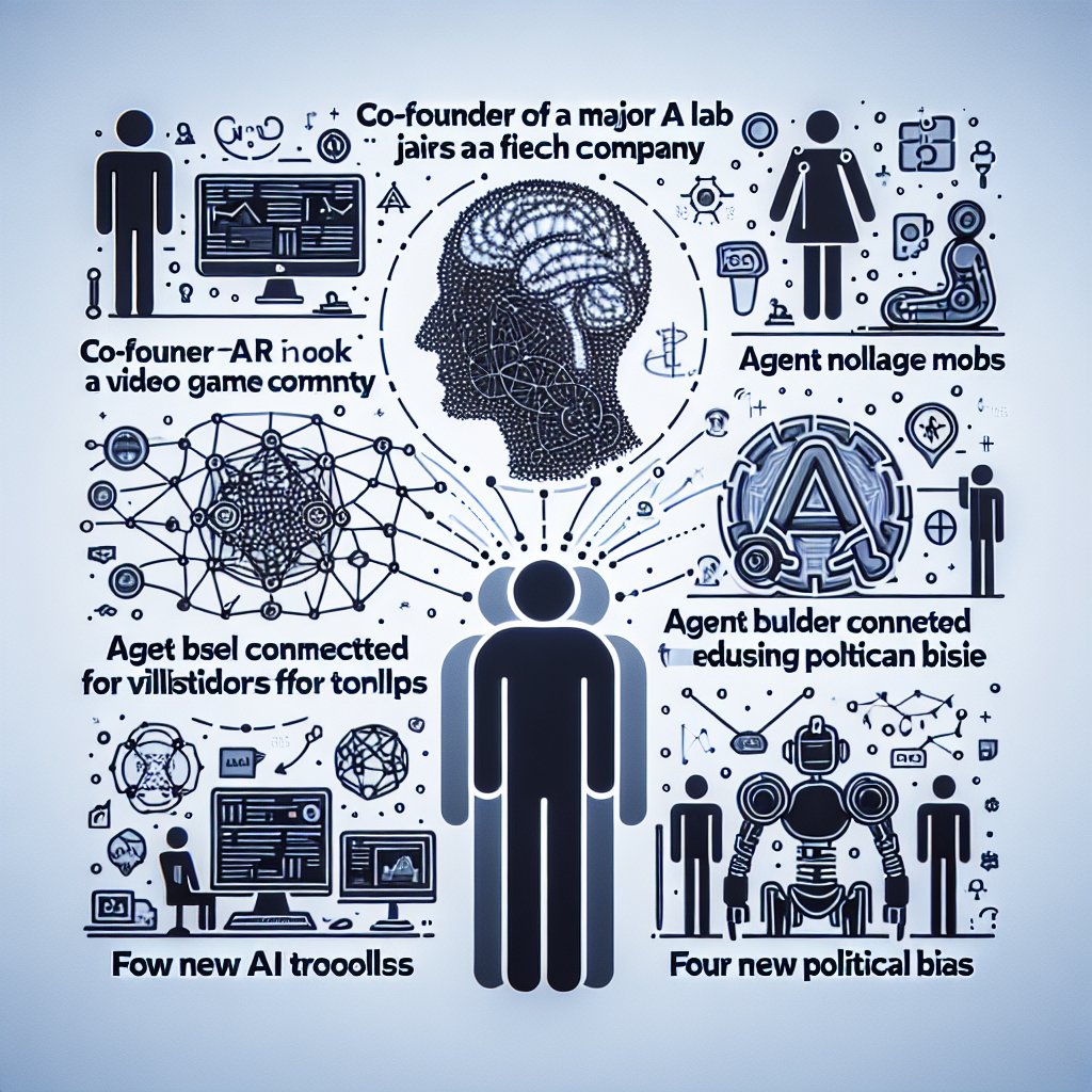 "Transitions majeures dans le monde de l'IA : Un co-fondateur de Thinking Machines Lab rejoint Meta, xAI révolutionne le monde du jeu vidéo, OpenAI réduit les préjugés politiques et bien plus encore !"