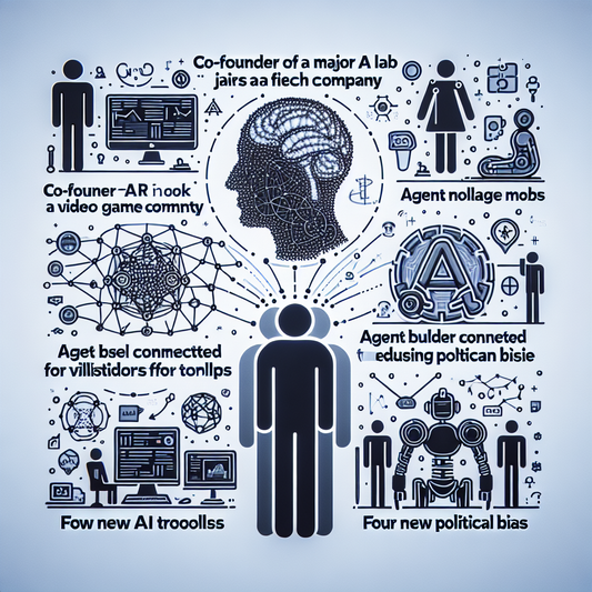 "Transitions majeures dans le monde de l'IA : Un co-fondateur de Thinking Machines Lab rejoint Meta, xAI révolutionne le monde du jeu vidéo, OpenAI réduit les préjugés politiques et bien plus encore !"