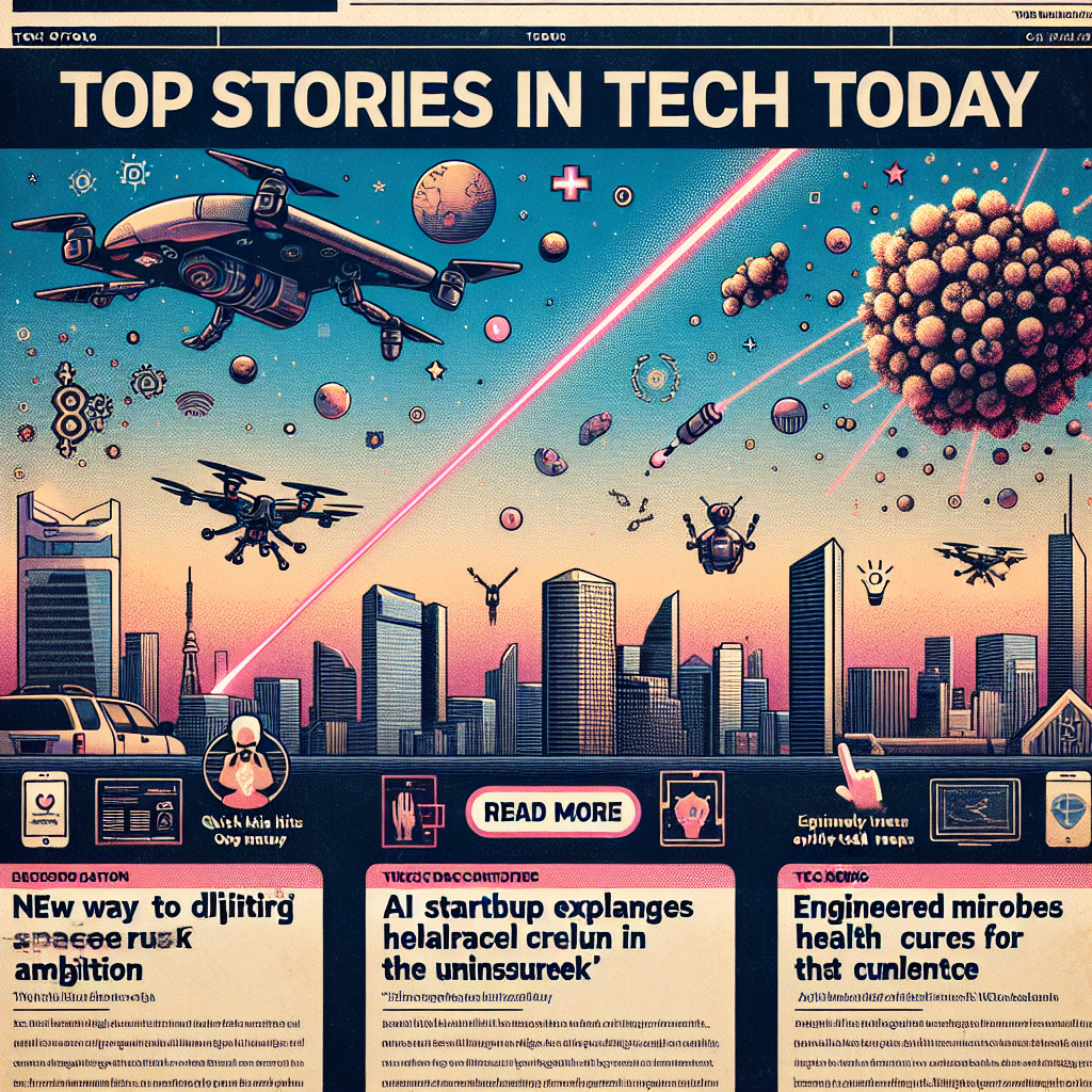 "Découvrez le Microsoft des drones, une solution innovante contre les déchets spatiaux, l'IA au service des non-assurés et des microbes contre le cancer: l'actu tech du jour"
