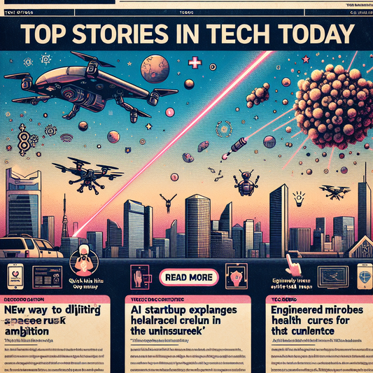 "Découvrez le Microsoft des drones, une solution innovante contre les déchets spatiaux, l'IA au service des non-assurés et des microbes contre le cancer: l'actu tech du jour"