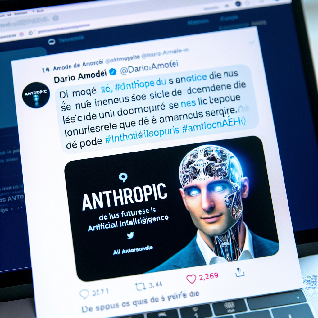 "Dario Amodei, PDG d'Anthropic, avoue être dépassé par le fonctionnement de ses propres IA : Quel avenir pour la sécurité de l'IA?"