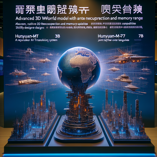 "Tencent dévoile deux nouvelles merveilles : HunyuanWorld-Voyager et Hunyuan-MT-7B, révolutionnant la 3D et la traduction AI dans 33 langues"