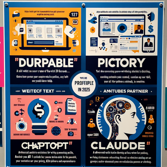 "Transformez votre business avec 4 IA innovantes : Création de site, vidéos YouTube, conseil et rédaction en un clin d'œil!"