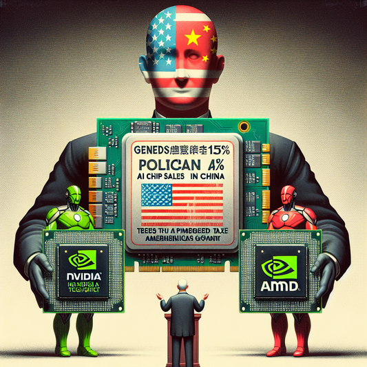 "Taxe politique" : AMD et Nvidia cèdent 15% de leurs profits en Chine au gouvernement US !