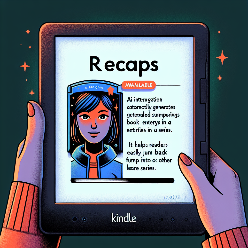 "Découvrez "Recaps" : l'IA d'Amazon qui résume votre série littéraire sur Kindle!"
