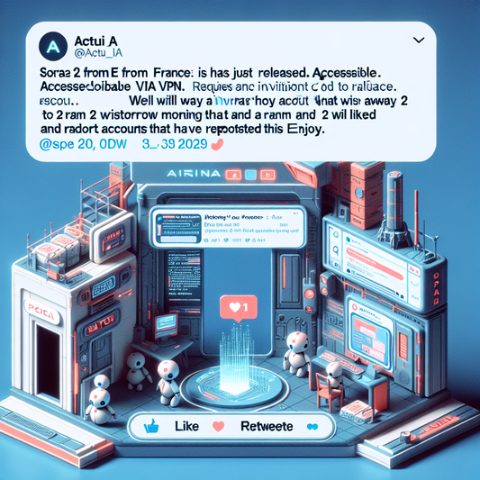 "Participez maintenant pour gagner des codes d'invitation à l'IA révolutionnaire d'OpenAI, Sora 2! Votre aventure de l'IA est à un clic!"