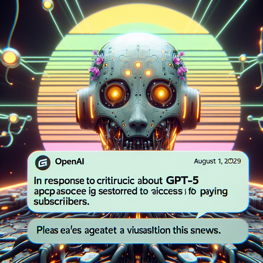 "Rebond face au GPT-5: Altman restaure l'accès à GPT-4o et OpenAI peaufine ses offres!"