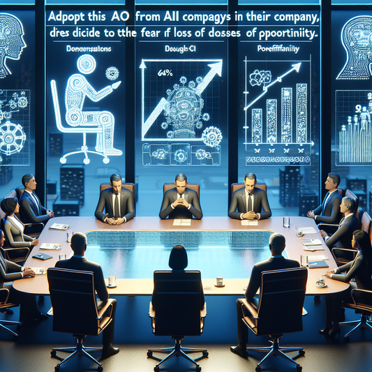 "64% des PDG basculent vers l'IA par peur de rater des opportunités, est-ce un choix rentable ?"