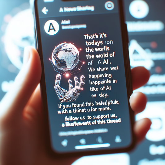 "Restez à la page avec les dernières actualités de l'IA - suivez-nous sur @TheRundownAI !"