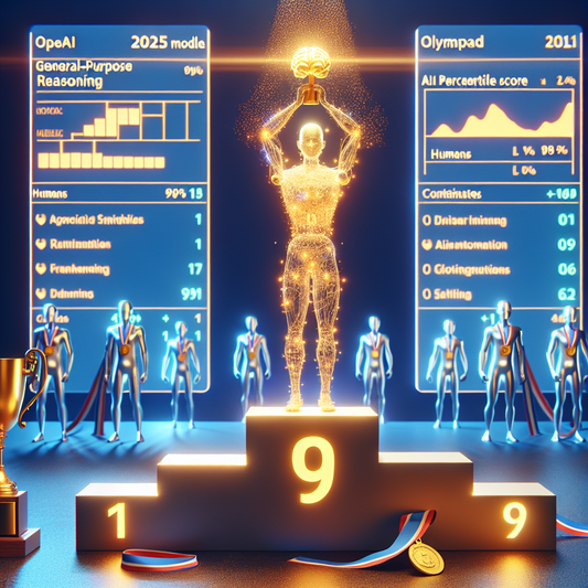 "Score d'Or pour le Modèle de Raisonnement d'OpenAI à l'Olympiade Internationale d'Informatique 2025 : 6ème face aux Humains et 1er parmi les IA ! "