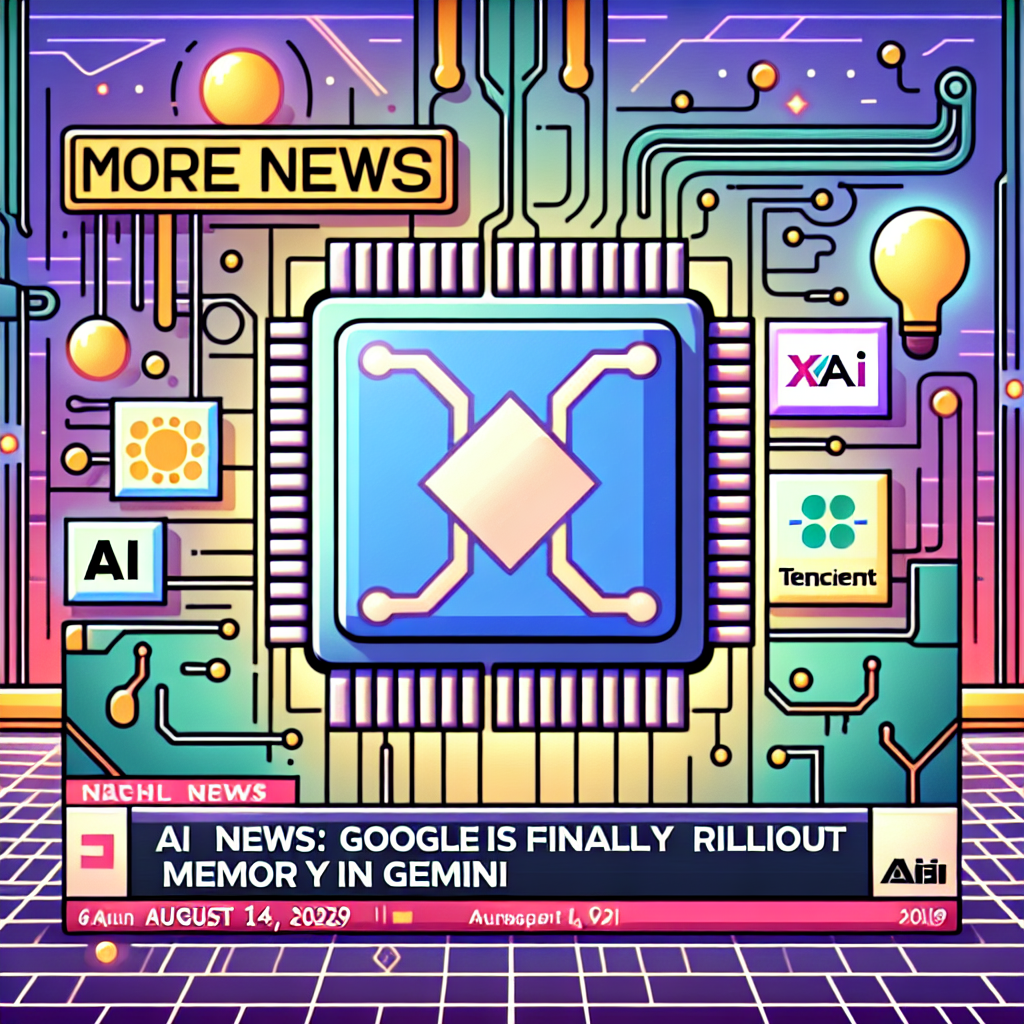 "Google déploie enfin la mémoire dans Gemini Plus: tout ce que vous devez savoir sur les dernières actualités IA, incluant xAI, Anthropic, Tencent, Higgsfield AI et Liquid!"